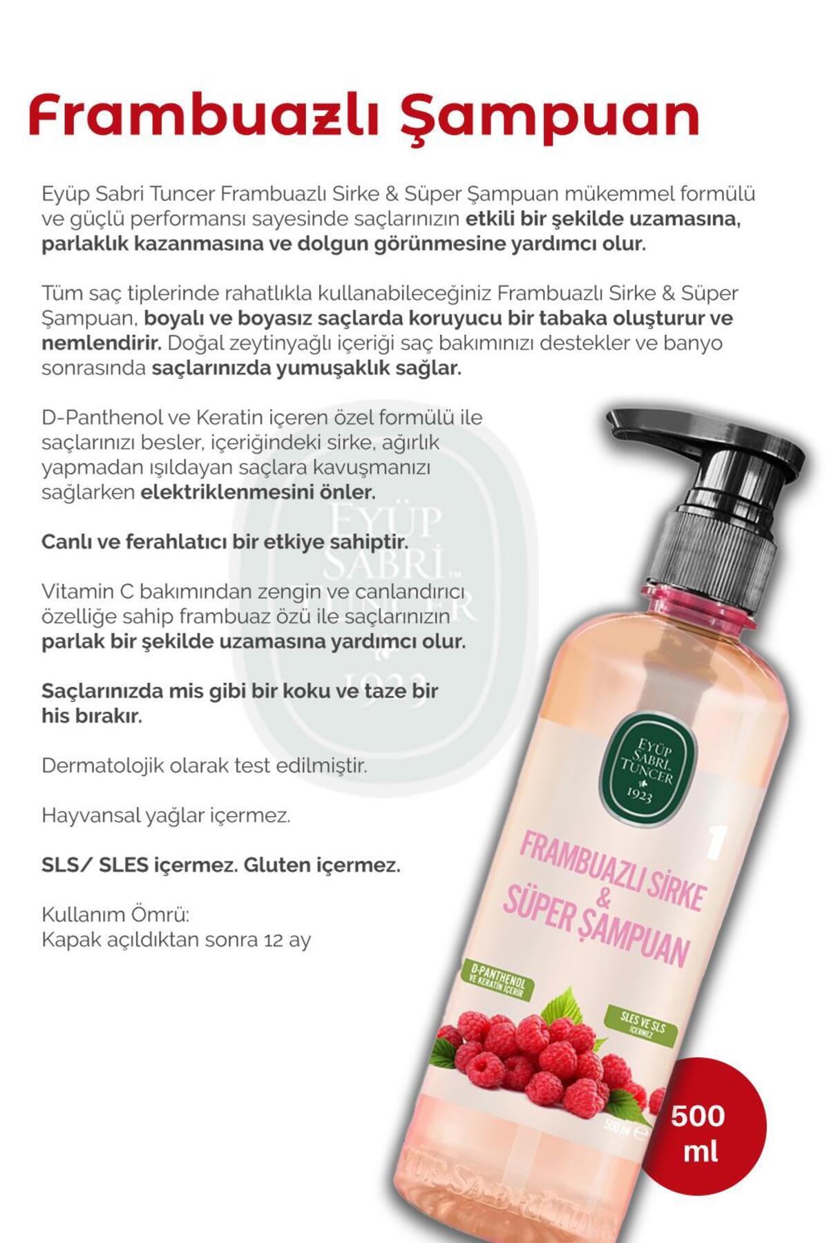 Frambuazlı Saç Maskesi 250 ml, Şampuan 500 ml, Saç Toniği 500 ml ve ROSIE