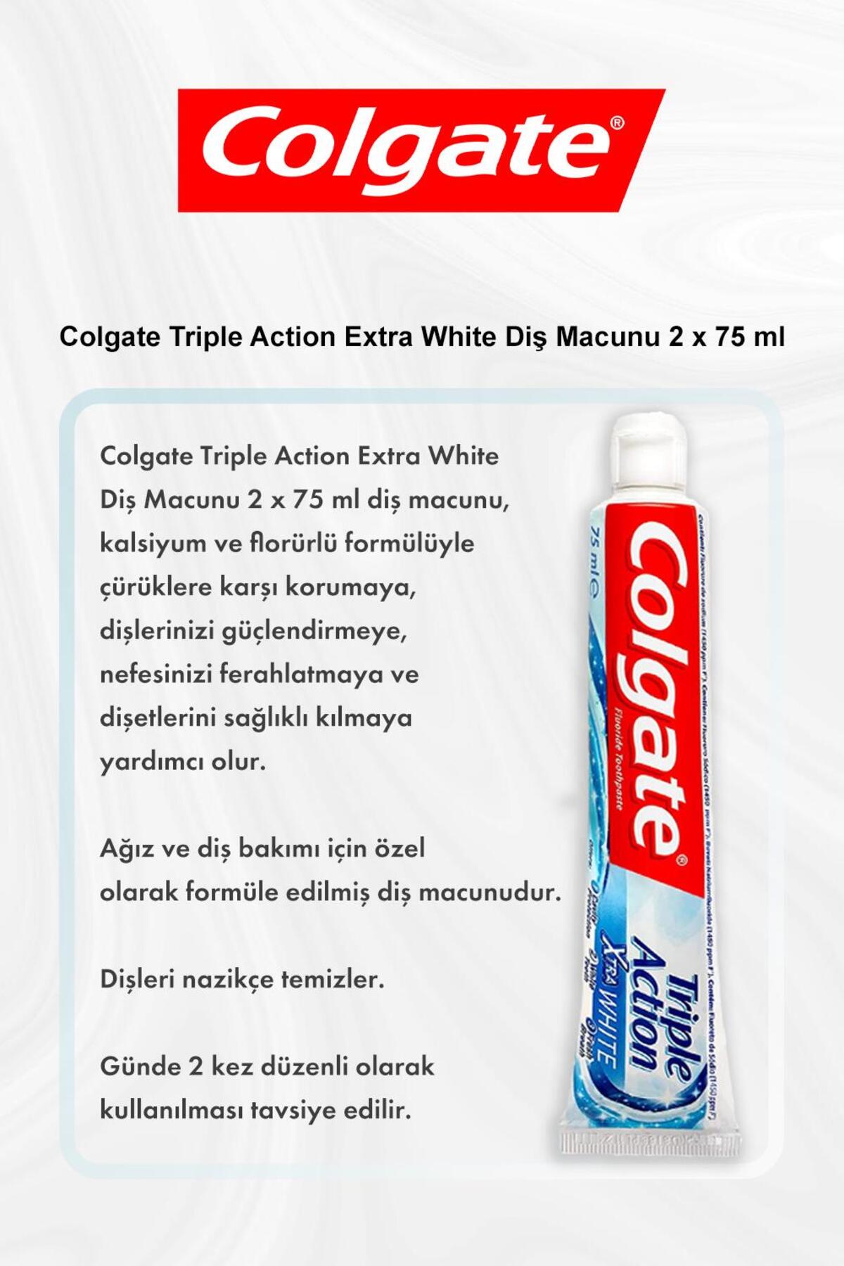 Triple Action Extra White Diş Macunu 2 x 75 ml 5 Al 4 Öde ve Rosie Pamuk