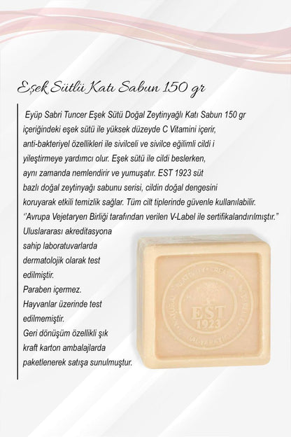 Eşek Sütü Katı Sabun 150 gr 5 Al 4 Öde ve Rosie Pamuk