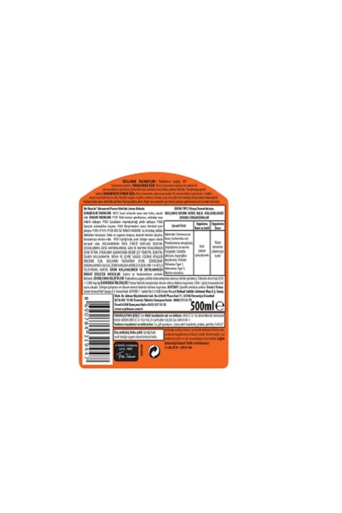 Mutfak Temizleyici Limon Kokulu 500 ml