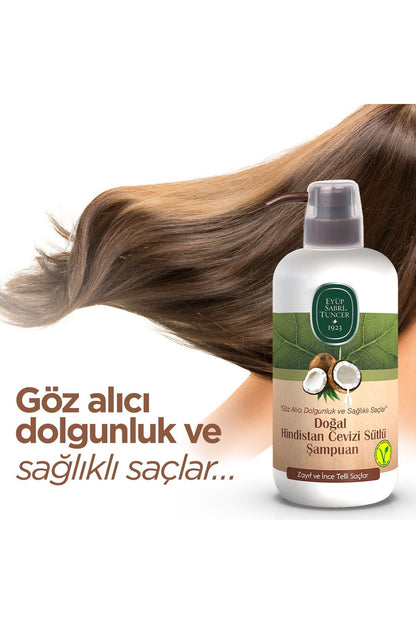 Doğal Hindistan Cevizi Sütlü Şampuan 600 ml