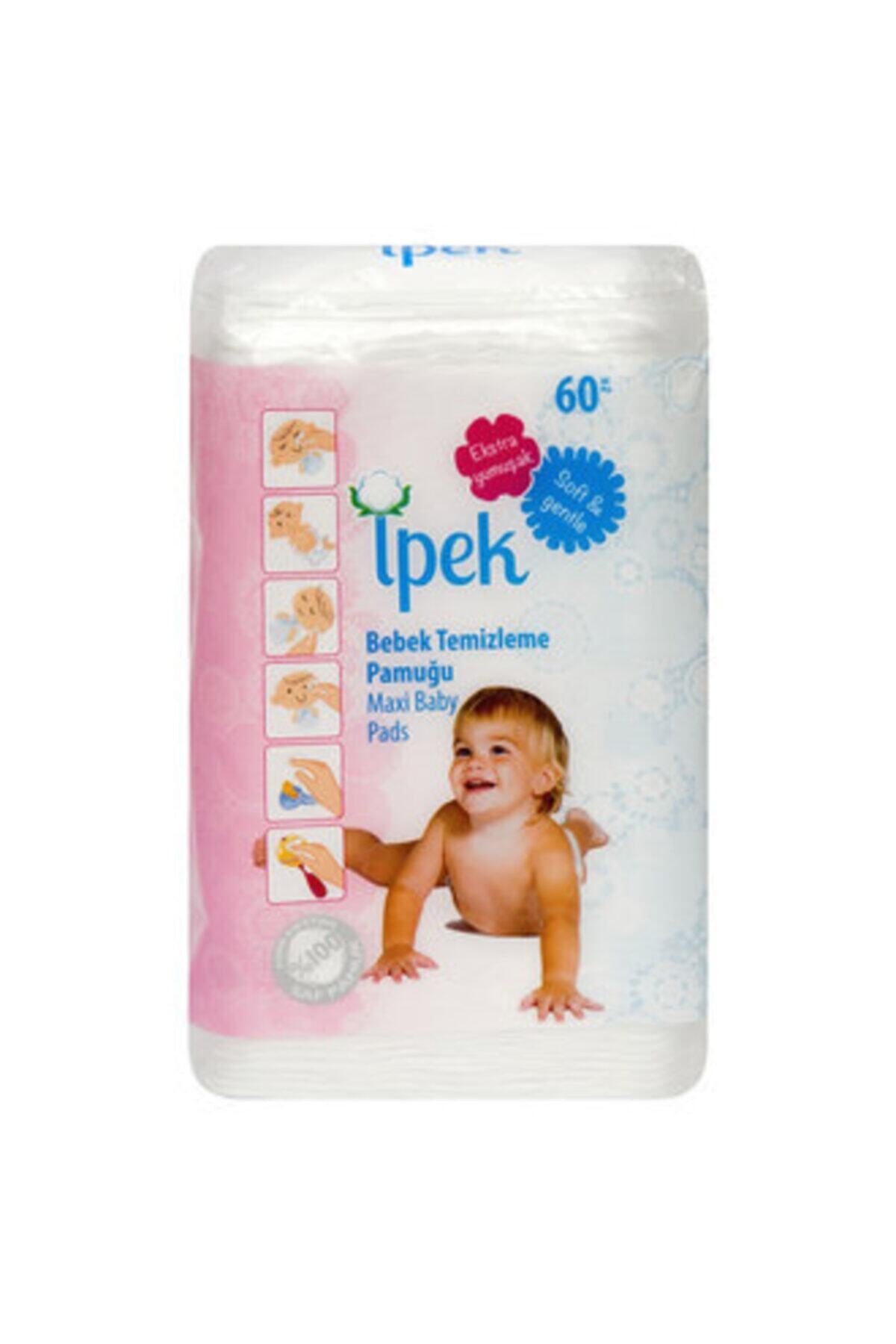 Maxi Bebek Temizleme Pamuğu 60 Lı 5 Paket