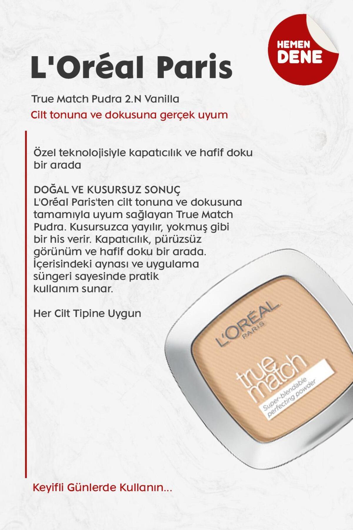 Loreal Paris True Match Pudra 2.N Vanilla