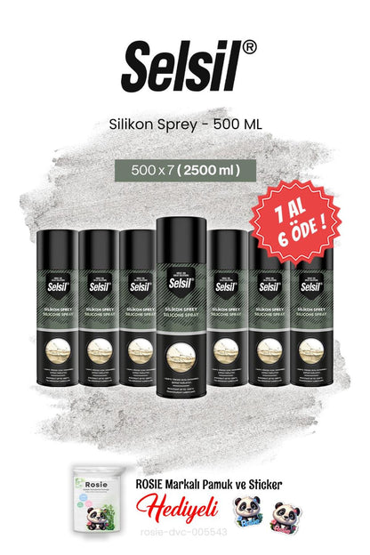 Silikon Sprey, 500 ml 7 AL 6 ÖDE ve rosie pamuk