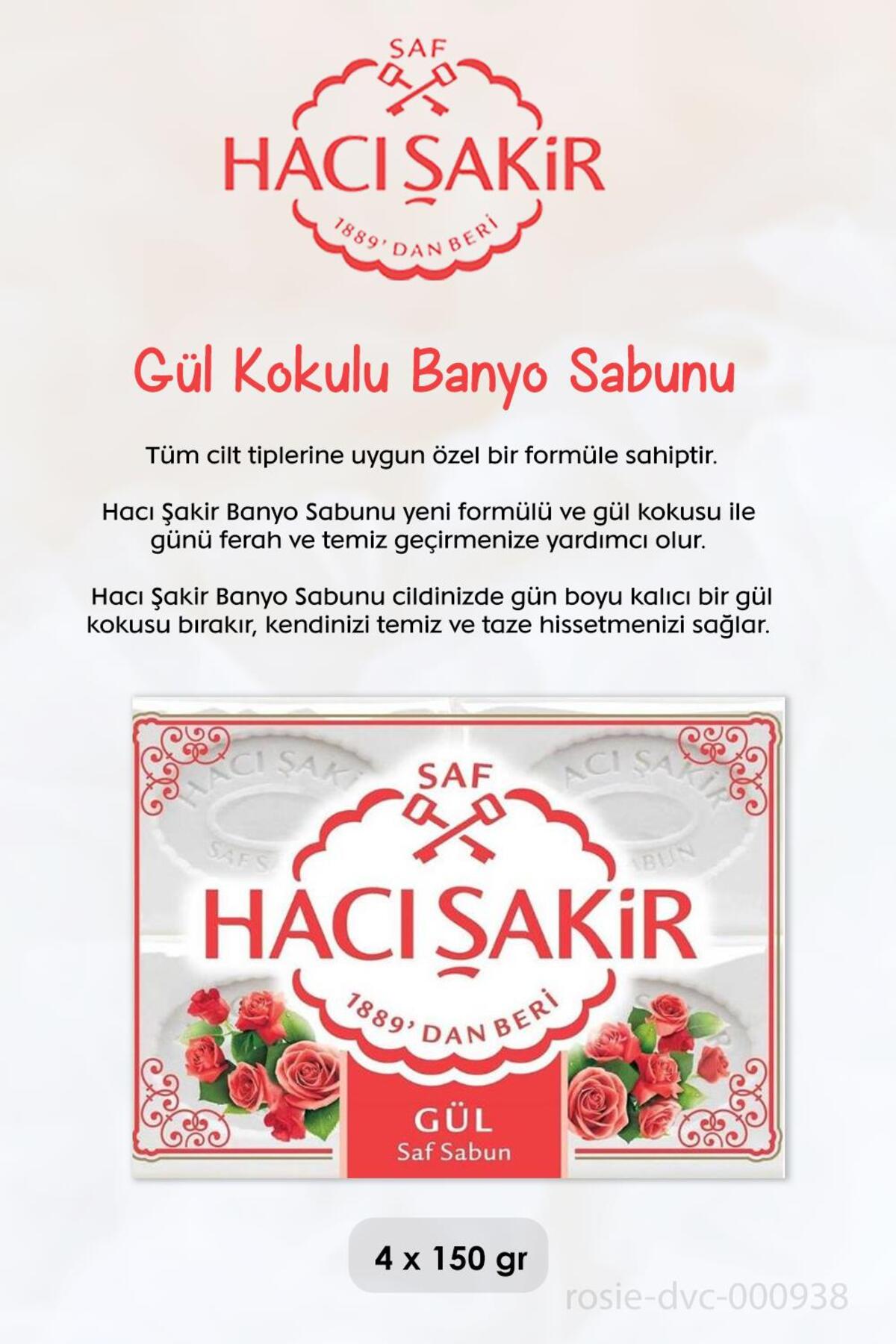 Hassasiyete Çözüm Diş Macunu 75 ml, H. Şakir Gül Kokulu Banyo Sabunu 4'lü x 150 gr ve ROSI
