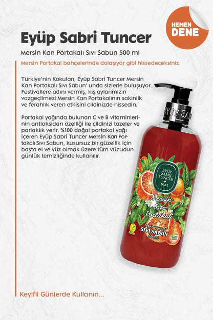 Mersin Kan Portakalı Sıvı Sabun 500 ml