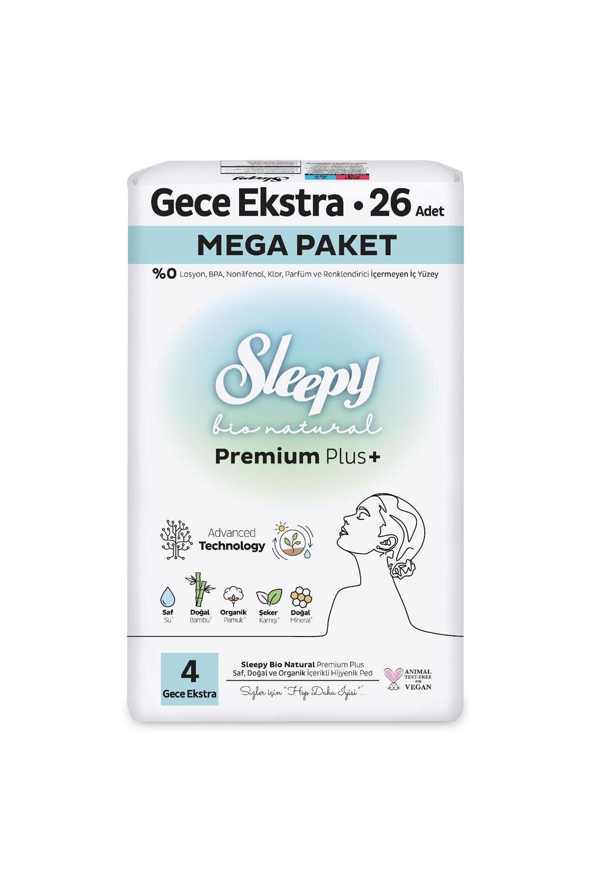 Bio Natural Normal 46, Uzun 36 Adet Mega Paket ve Rosie Pamuk