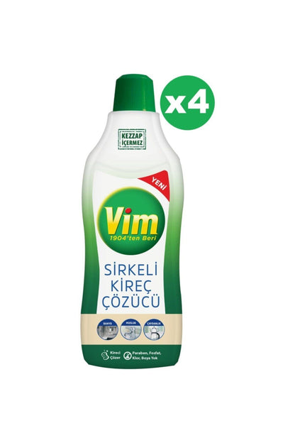 Sirkeli Kireç Çözücü 1000 ml 4 Adet