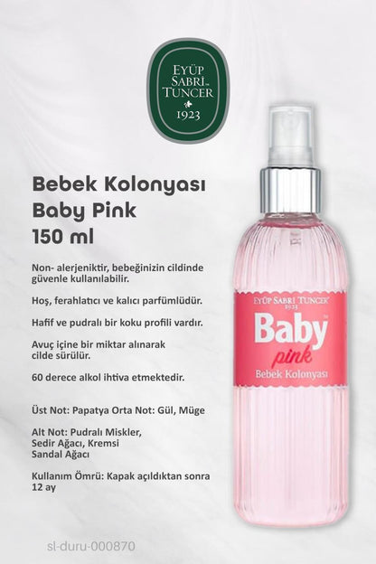 Baby Pınk 150 ML Bebek Kolonyası 7 AL 6 ÖDE ve ROSIE Hediye