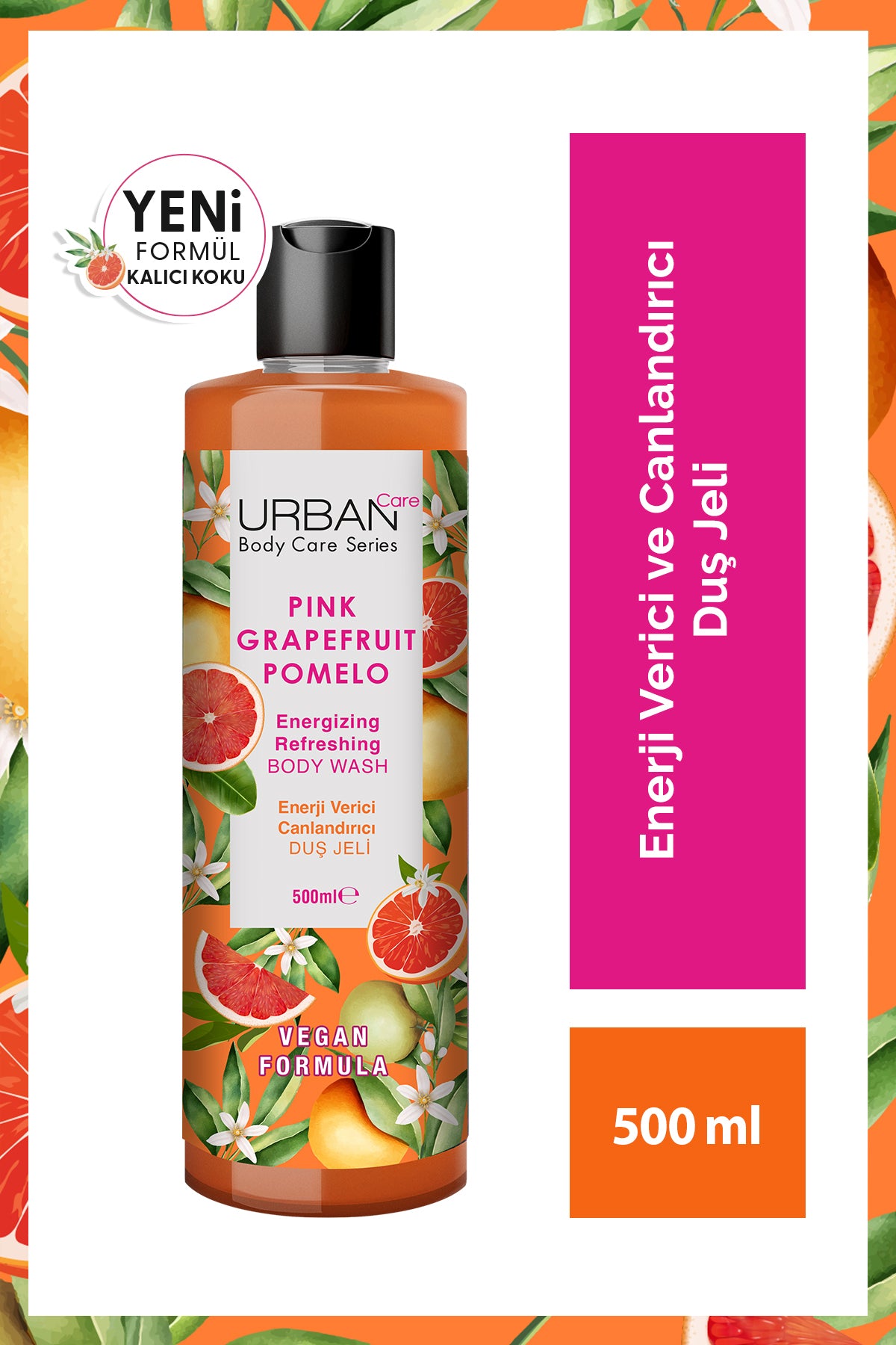 Pink Grapefruit & Pomelo Canlandırıcı Ve Nemlendirici Duş Jeli 500 ml