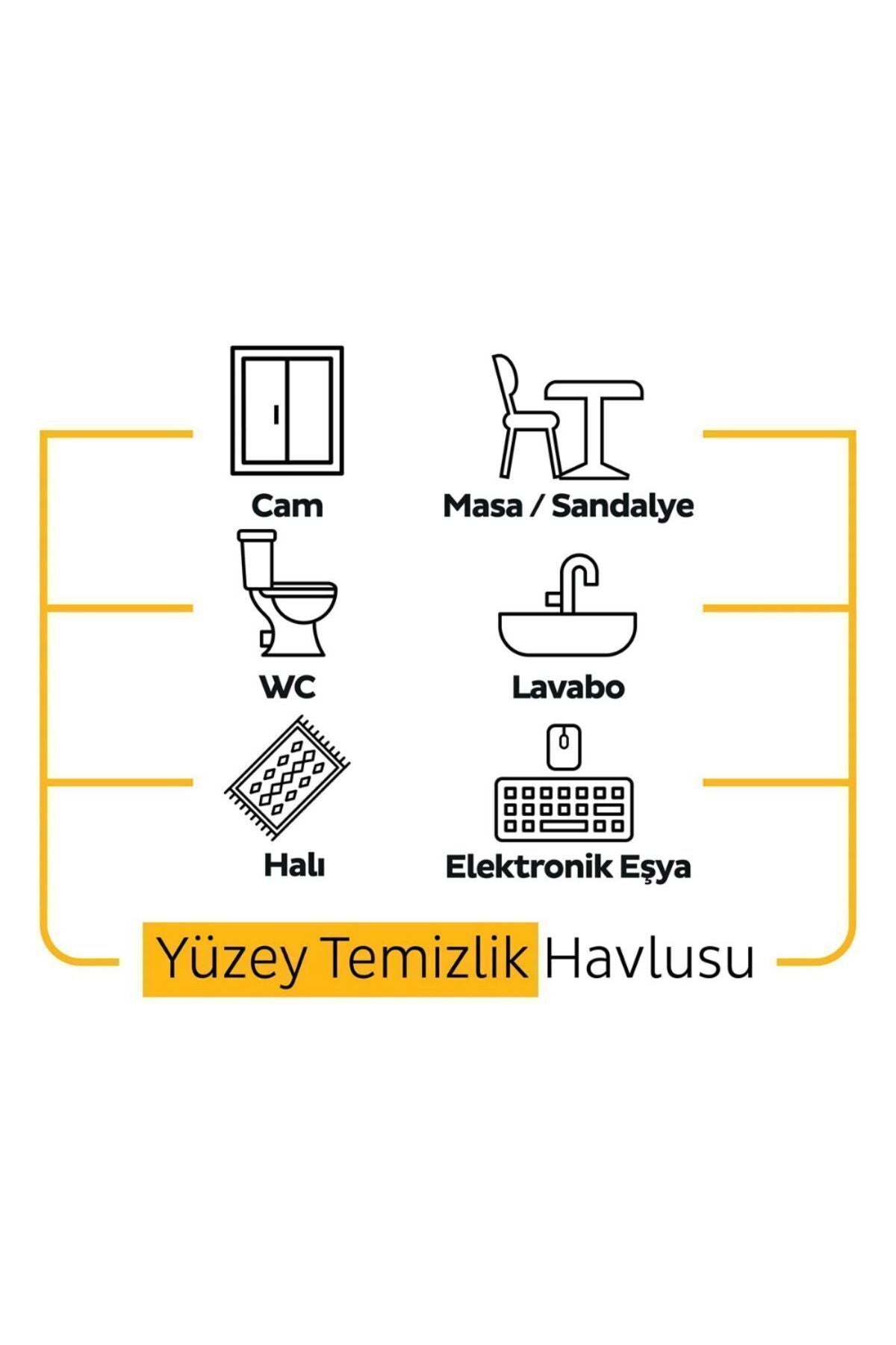 Yüzey Temizleme Havlusu Arap Sabunlu 100'lü 3 ADET