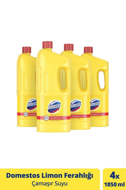 Çamaşır Suyu Limon Ferahlığı 1850 ml - 4'lü Paket