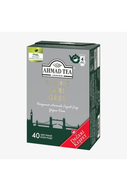 Klasik Earl Grey 40'lı x 7 adet Demlik Poşet Çay 80 g ve Rakun Kupa HEDİYE