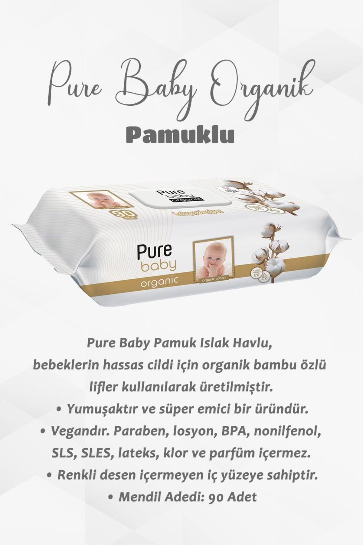 Organik Pamuk 90'lı ve Hindistan Cevizi 50'li Bebek Islak Mendil ve ROSIE