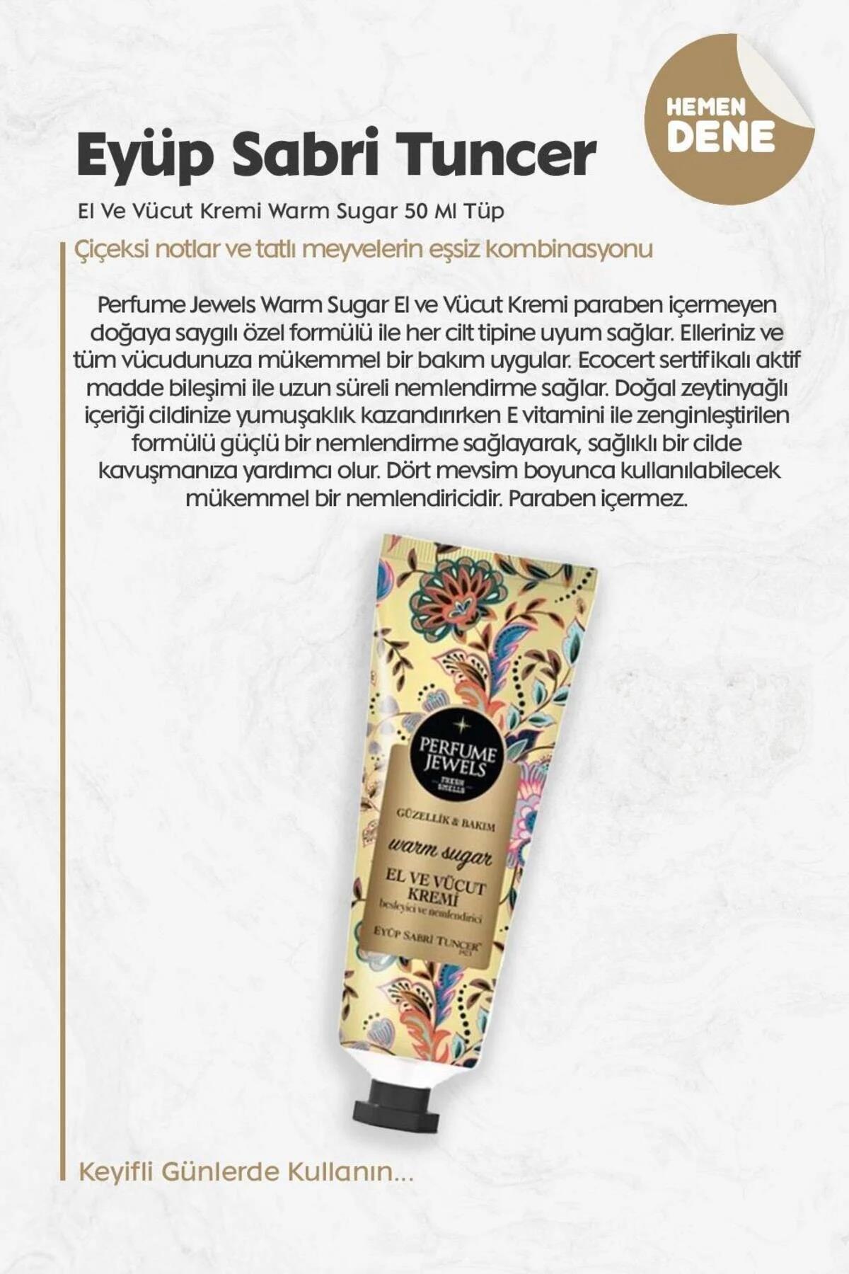 Pj El Ve Vücut Kremi 3'lü Warm Sugar 50 ml Tüp ve ROSIE Pamuk