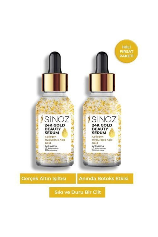 24k Altın Yüz Bakım Serumu 30 ml x  2
