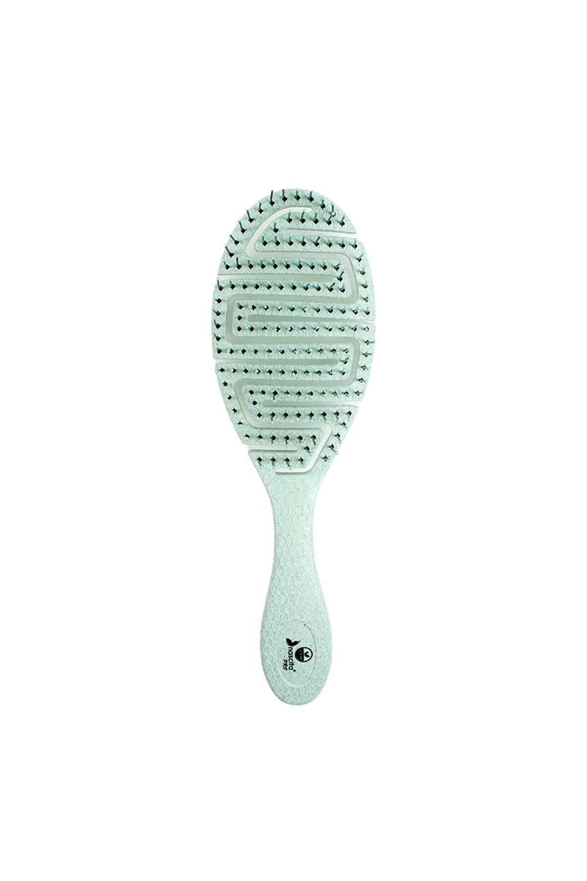 Üç Boyutlu Saç Fırçası Vegan Mint Yeşili 5846
