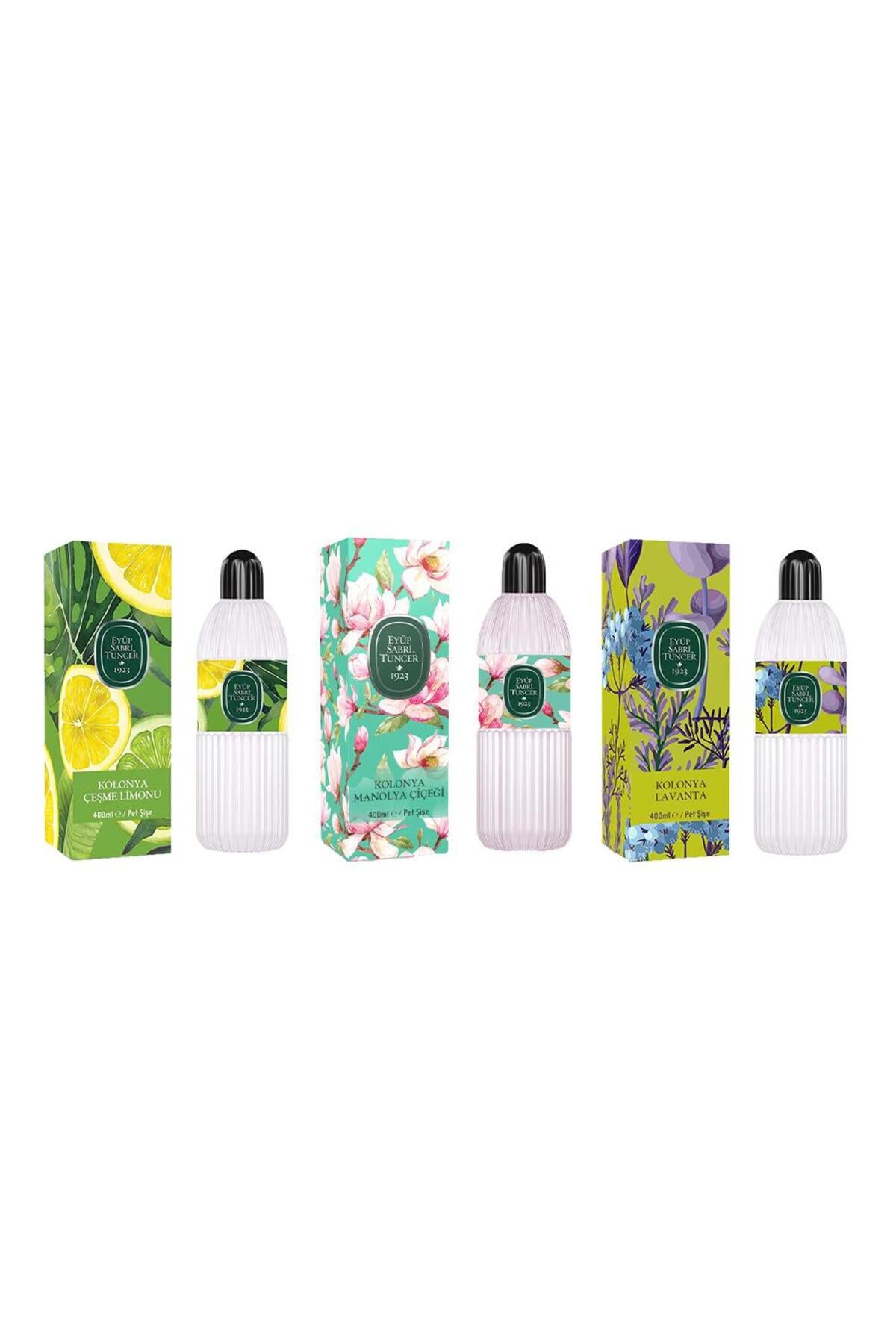 Kolonya Çeşme Limonu, Manolya Çiçeği ve Lavanta Pet Şişe 400 ml