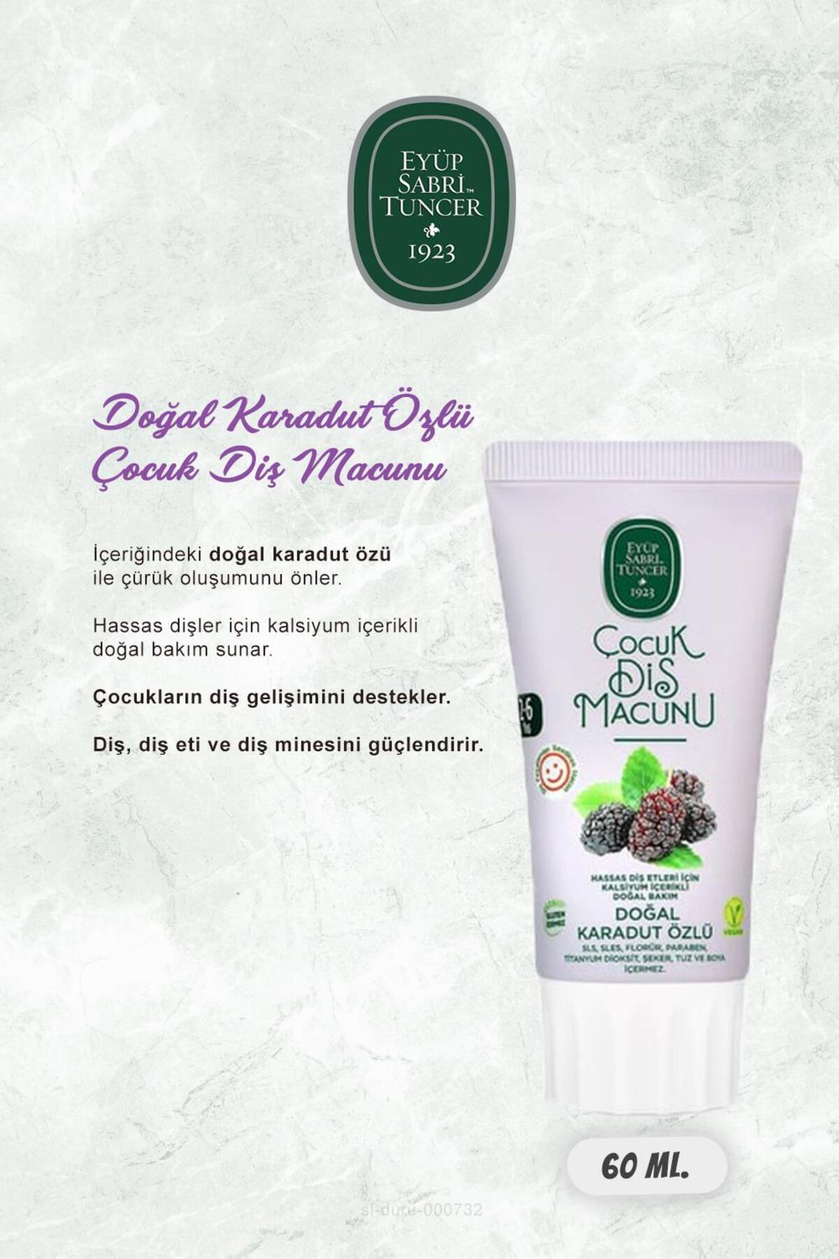 Doğal Karadutlu 17 AL 15 ÖDE Çocuk Diş Macunu 60 ml ve Pratik Diş Macunu Aparatı