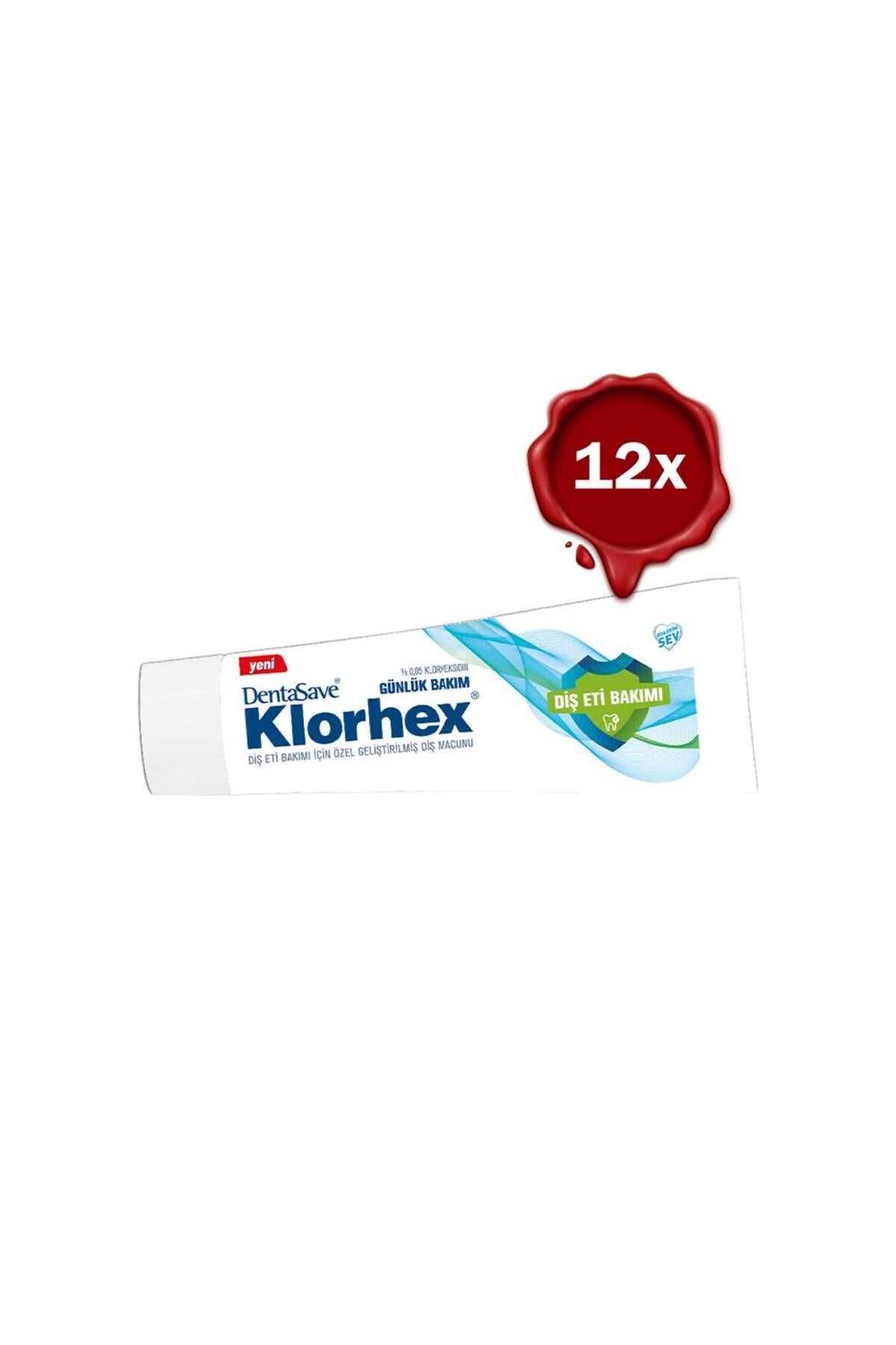 Klorhex Diş Macunu Günlük Bakım 75 ml x 12