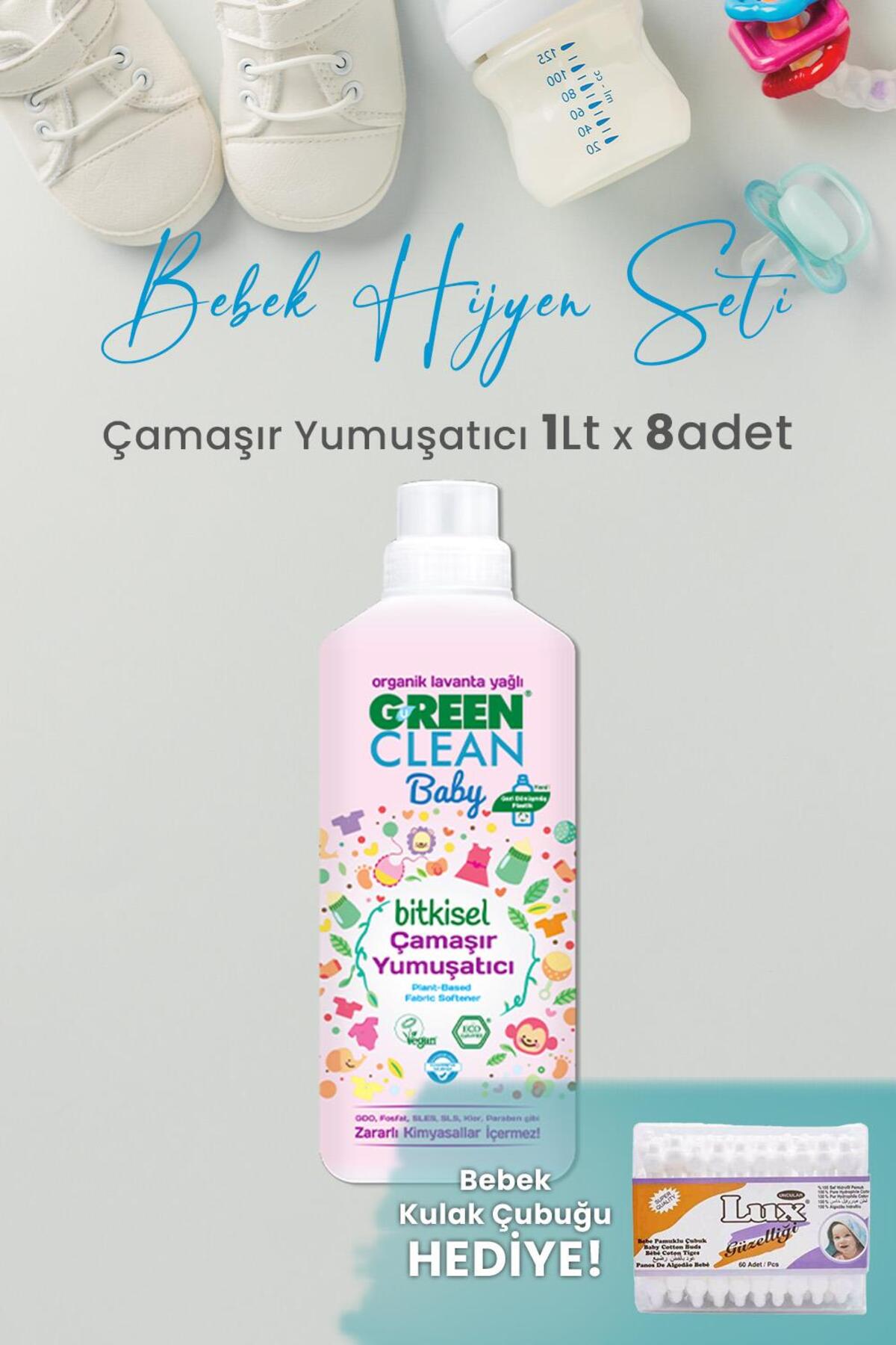 U Baby Çamaşır Yumuşatıcı 1 L x 8 Adet ve Hediyeli