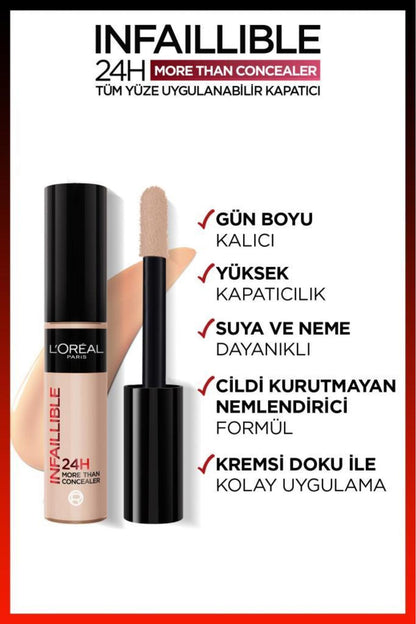 L'Oréal Paris Infaillible 24H Tüm Yüze Uygulanabilir Kapatıcı - 326 Vanilla