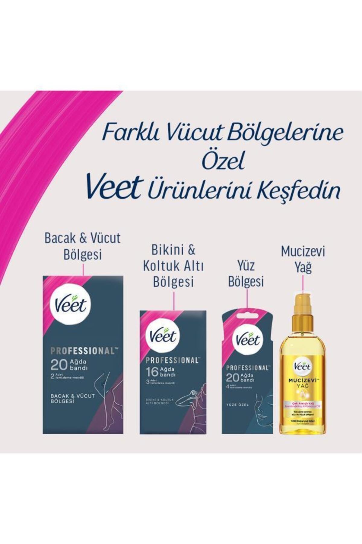 Professional Sir Ağda Bandı Bacak & Vücut Bölgesi Hassas Ciltler 20'lı