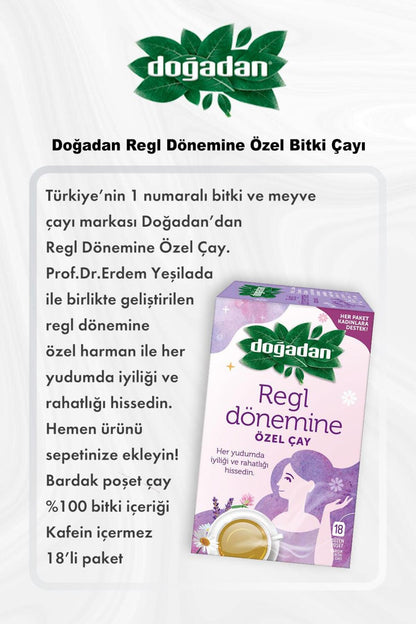 Regl Dönemine Özel Bitki Çayı 5 Al 4 Öde ve Rosie Pamuk