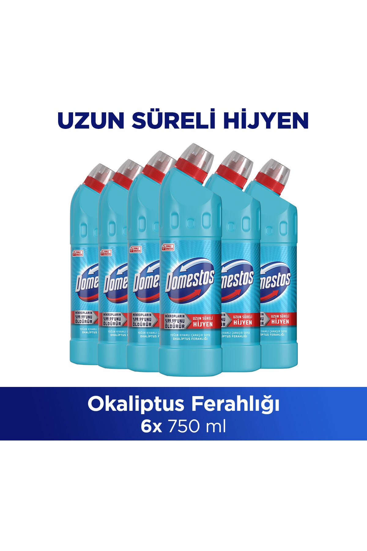 Çamaşır Suyu Yoğun Kıvamlı Okaliptus Ferahlığı 750 ml x6