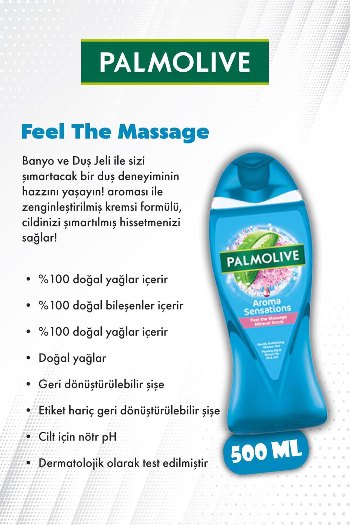 Duş Jeli 3'lü Palmolive Feel The Massage 500 ML ve ROSIE