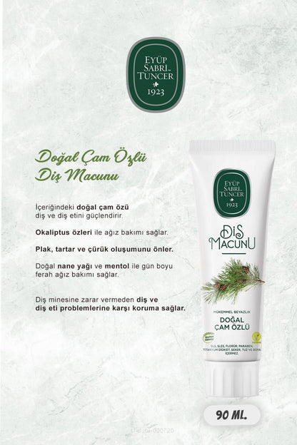 90 ml Diş Macun Seti Karanfil, Zencefil, Lavanta, Kakao, Çam Özlü ve Rosie