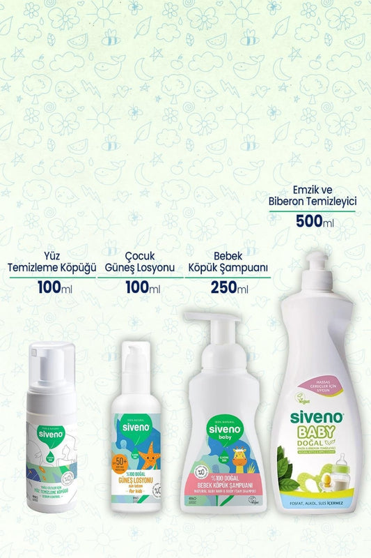 %100 Doğal Bebek Bakım Seti