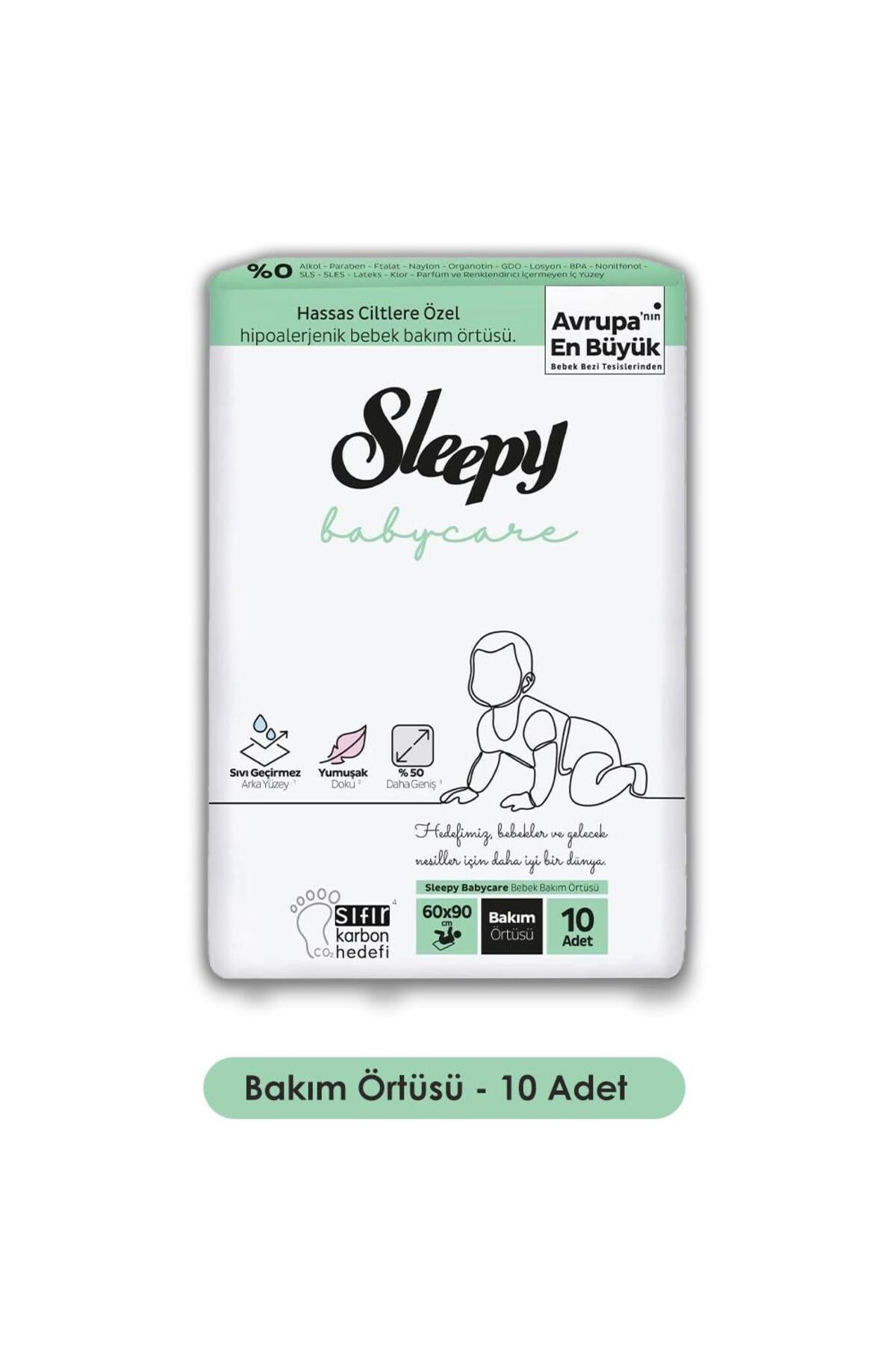 Babycare Bebek Bakım Örtüsü 10'lu ve Rosie Pamuk Hediye