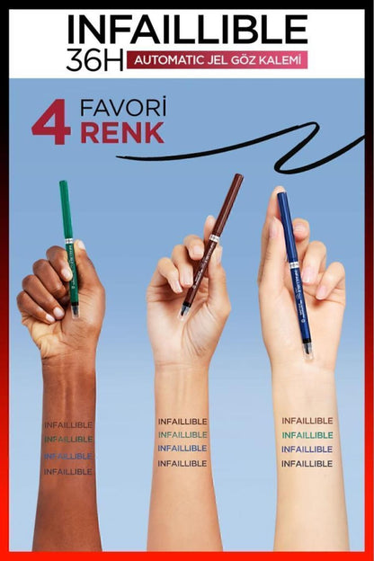 Infaillable Automatic Jel Göz Kalemi - Zümrüt Yeşili
