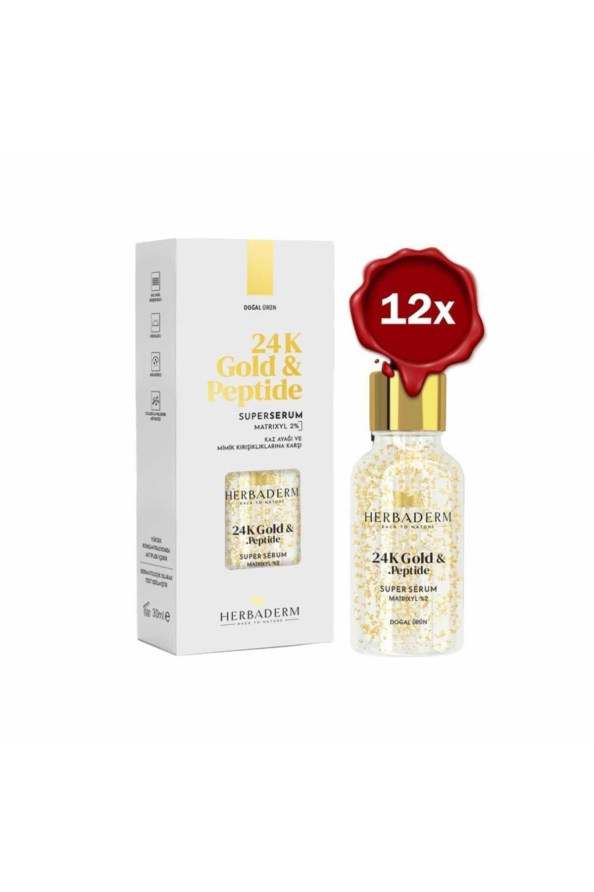 Super Serum 24k Gold & Peptide 30 Ml X 12