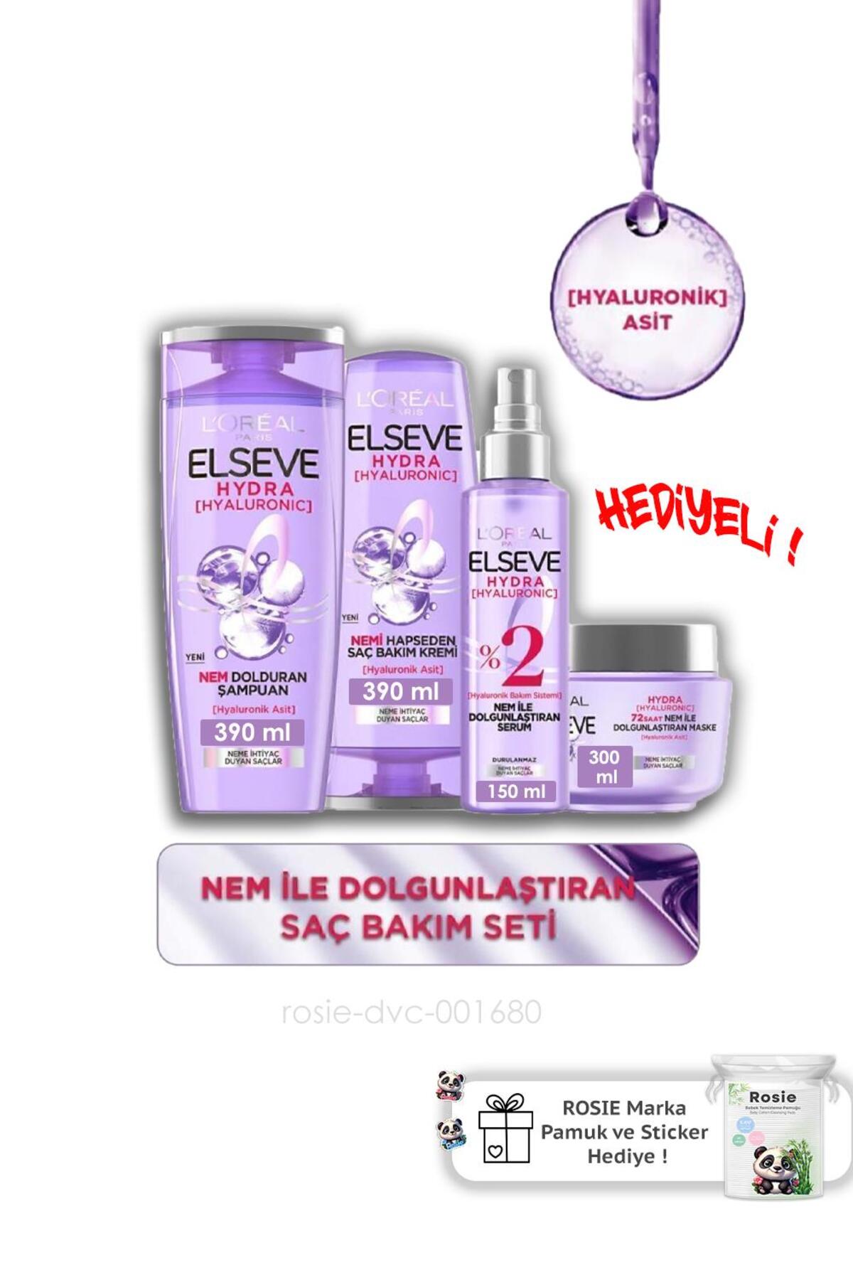 Hydra [hyaluronic] Nem Ile Dolgunlaştıran Saç Bakım Seti - Şampuan & Saç Bakım Kremi & Serum