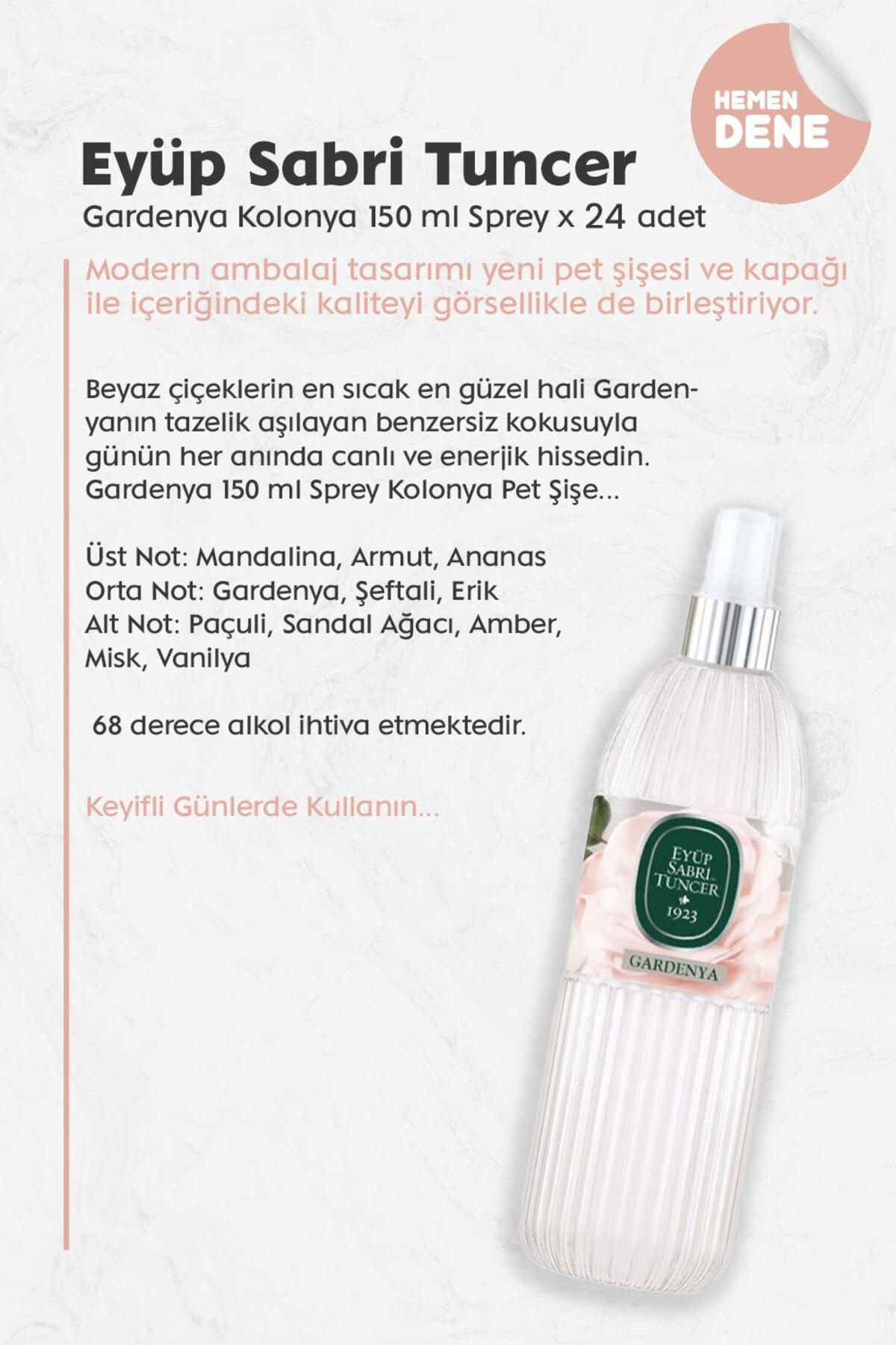 Gardenya Kolonyası 150 ML x 24 adet