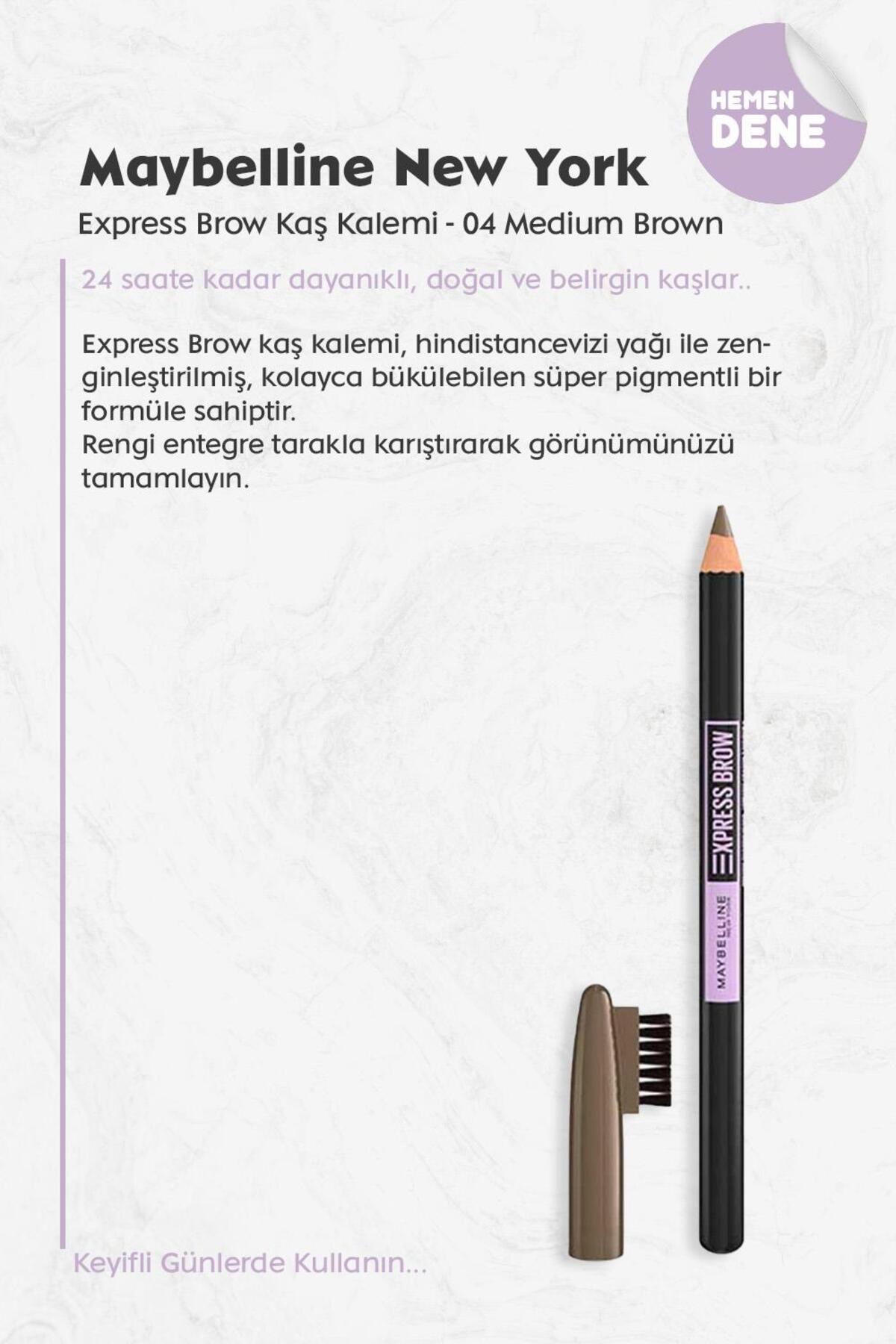 Maybelline Express Brow Kaş Kalemi 04 Medium Brown
