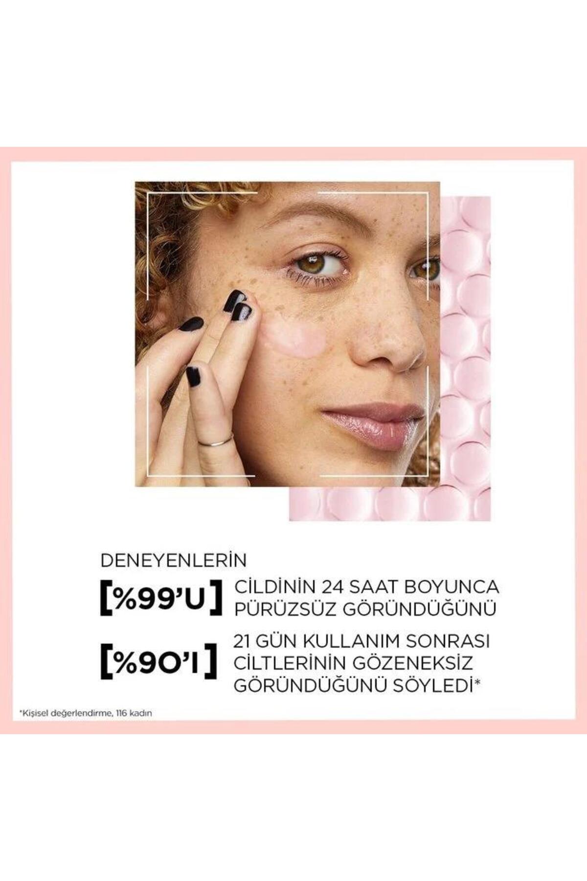 3 Adet Loreal Paris Prime Lab 24H Gözenek Küçültücü Makyaj Bazı ve ROSIE