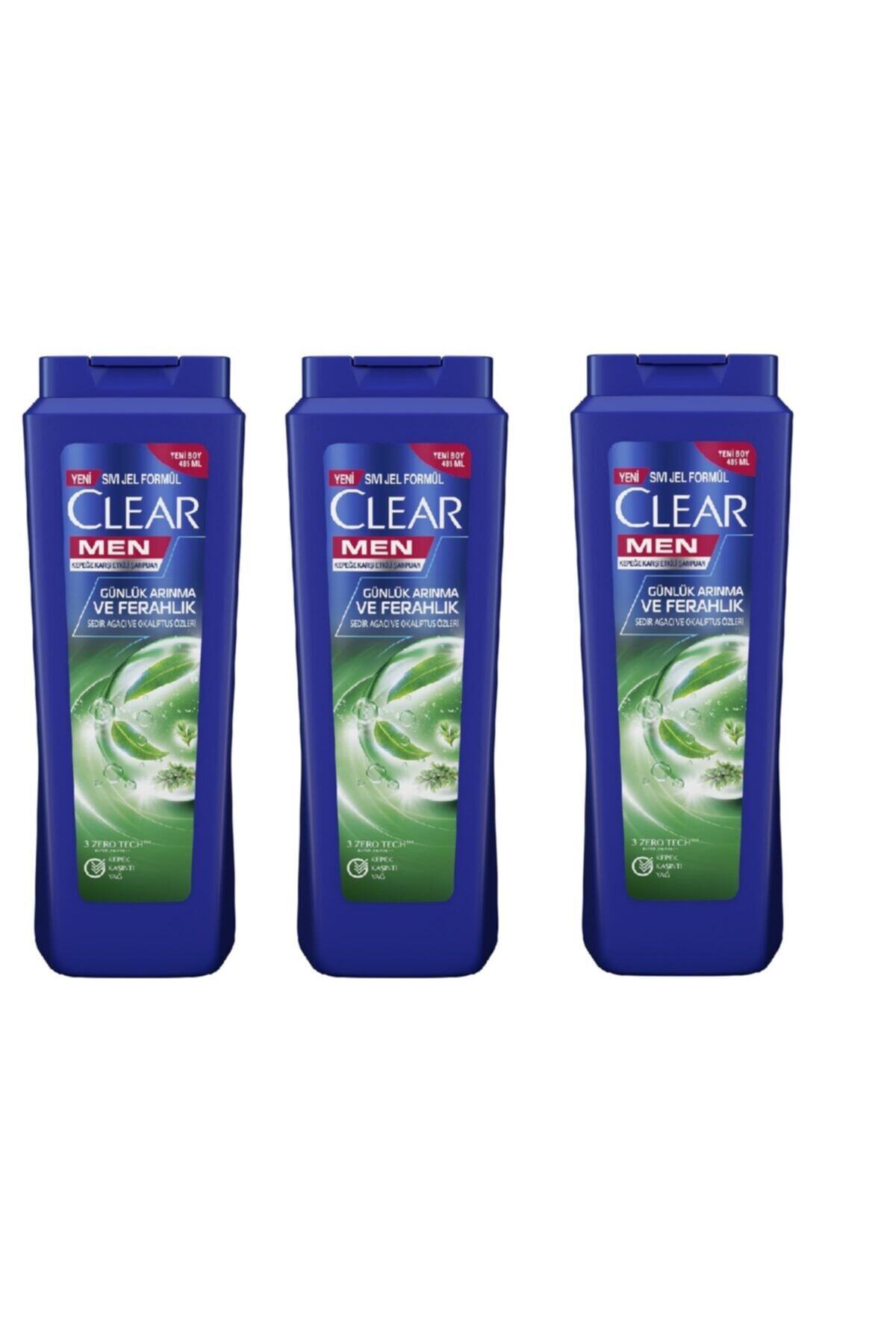 Men Şampuan Günlük Arınma ve Ferahlık 485 ml x 3