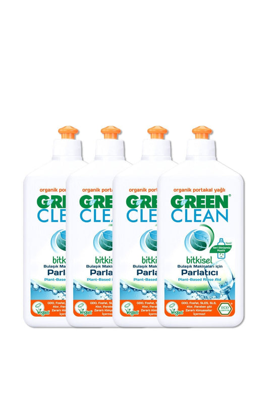 Organik Portakal Yağlı Bitkisel Bulaşık Makinesi Parlatıcı 500 Ml 4'lü