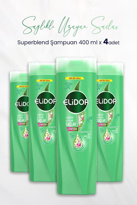 Superblend Şampuan Sağlıklı Uzayan Saçlar 400 ml x 4 Adet
