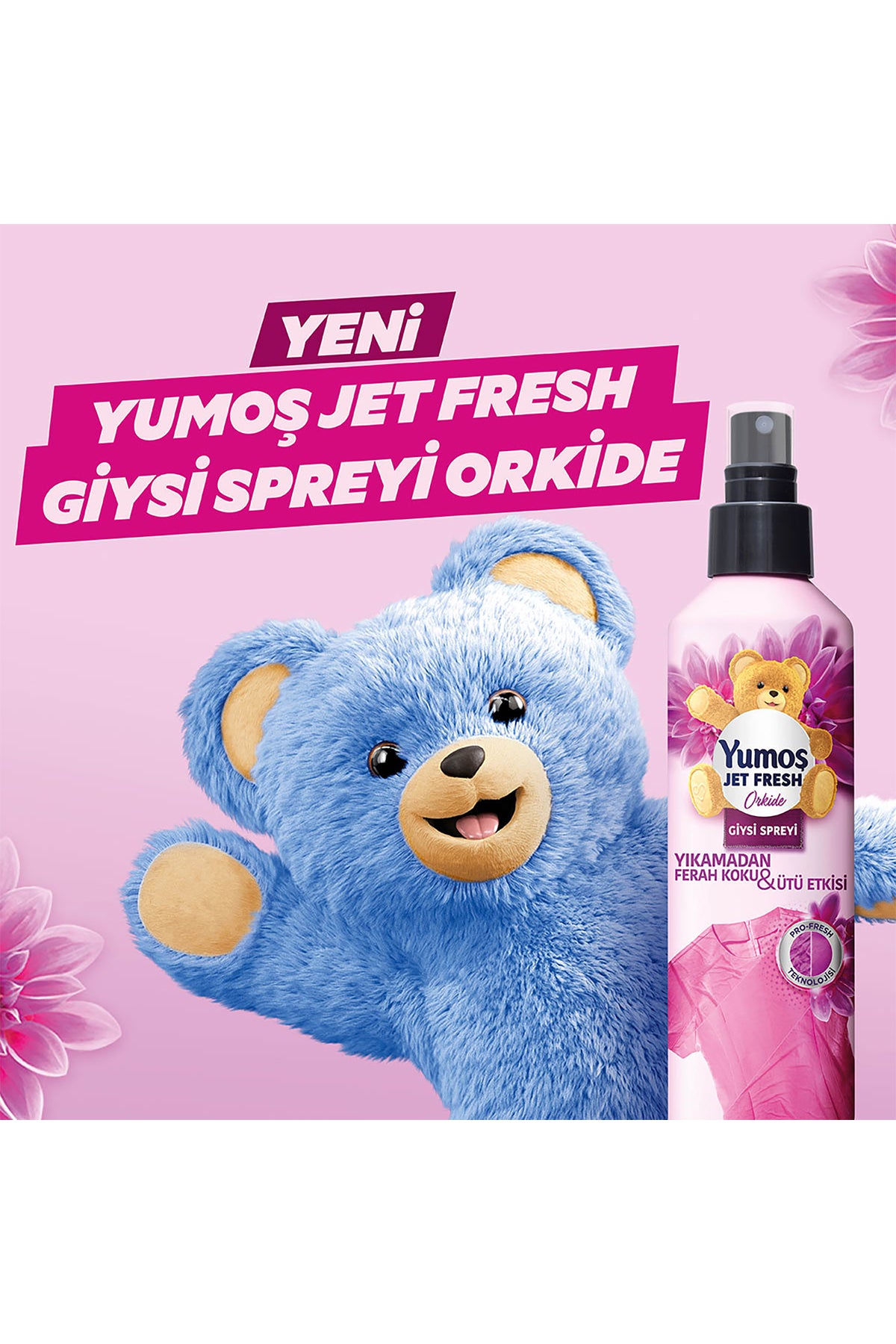 Jet Fresh Giysi Spreyi Lilyum 200 ml 1 Adet Jet Fresh Giysi Spreyi Orkide 200 ml