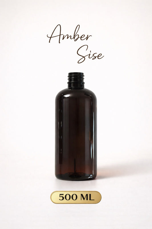 Amber Plastik Şişe 500 ml