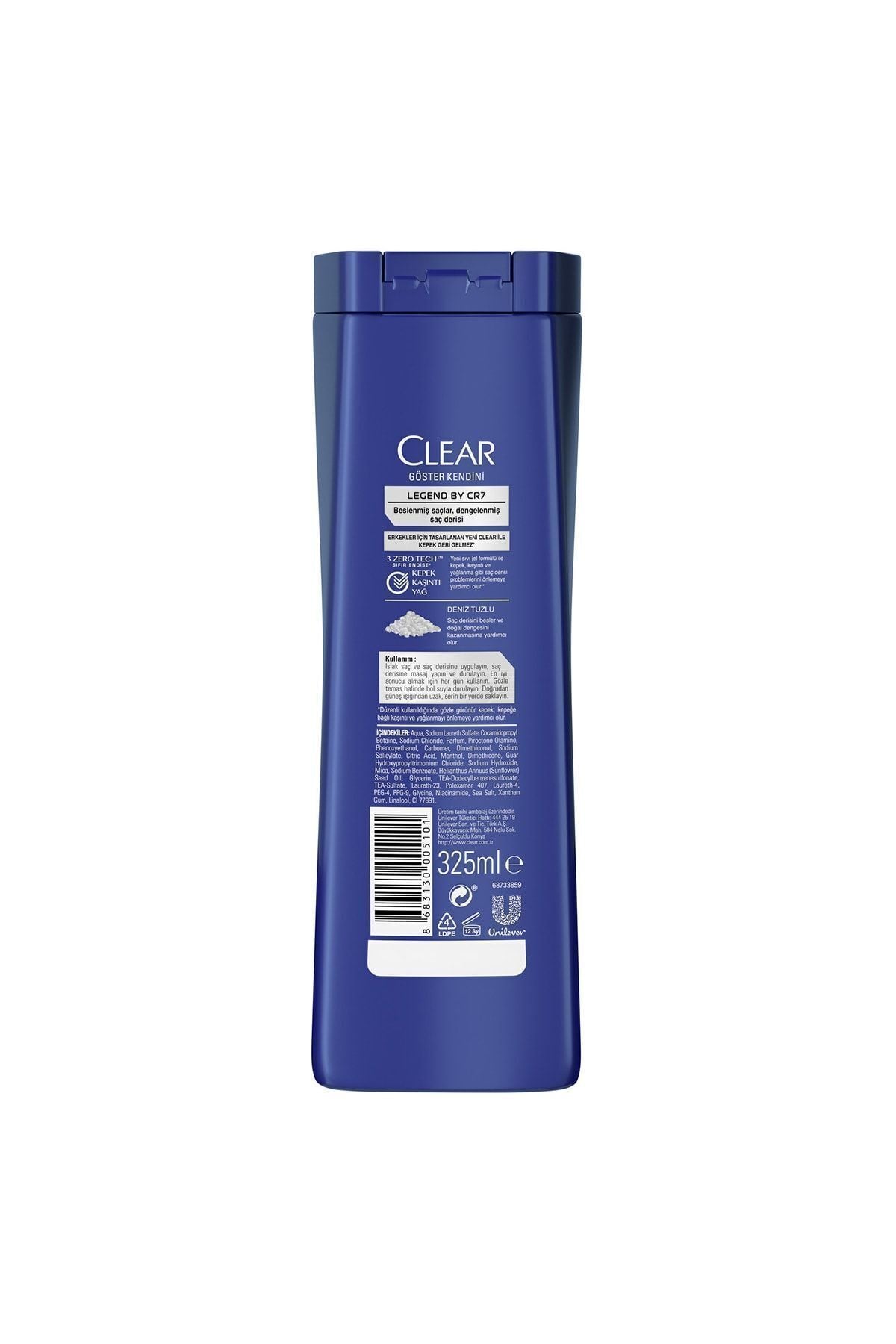 Men Kepeğe Karşı Etkili Şampuan Legend By Cr7 Cristiano Ronaldo 325 ml X3