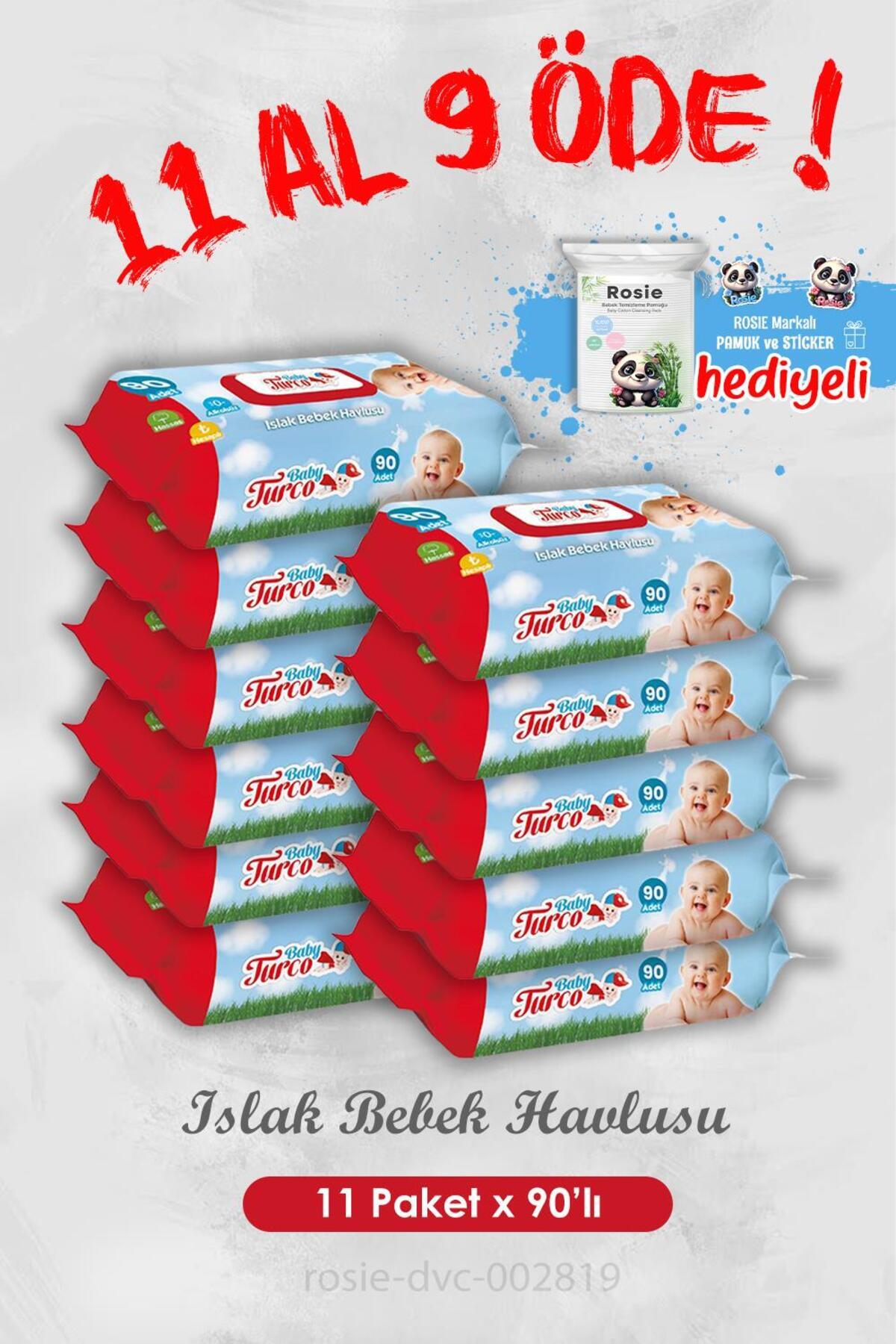 11 Al 9 Öde Islak Bebek Havlusu 90'lı ve Rosie