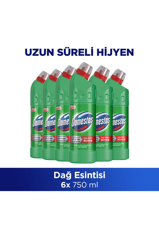 Yoğun Kıvamlı Çamaşır Suyu Dağ Esintisi 750 ml x6