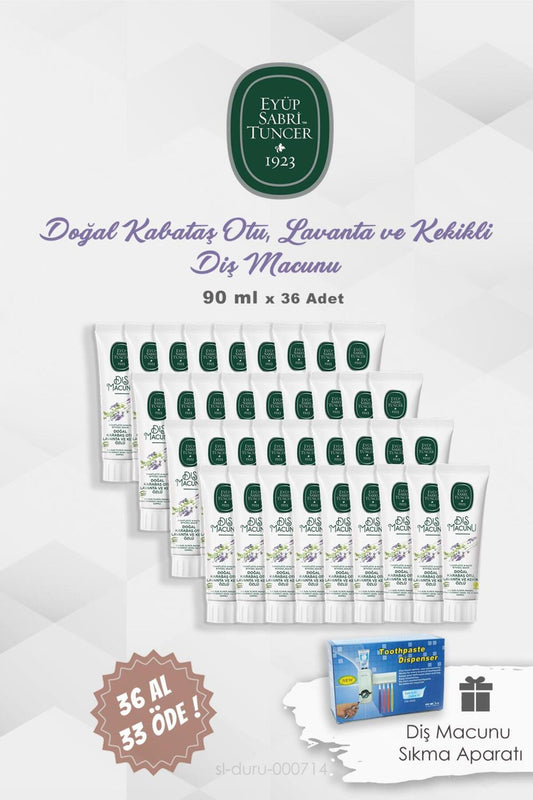 Diş Macunu Karabaş Otu Özlü 36 AL 33 ÖDE 90 ml ve Diş Macunu Aparatı