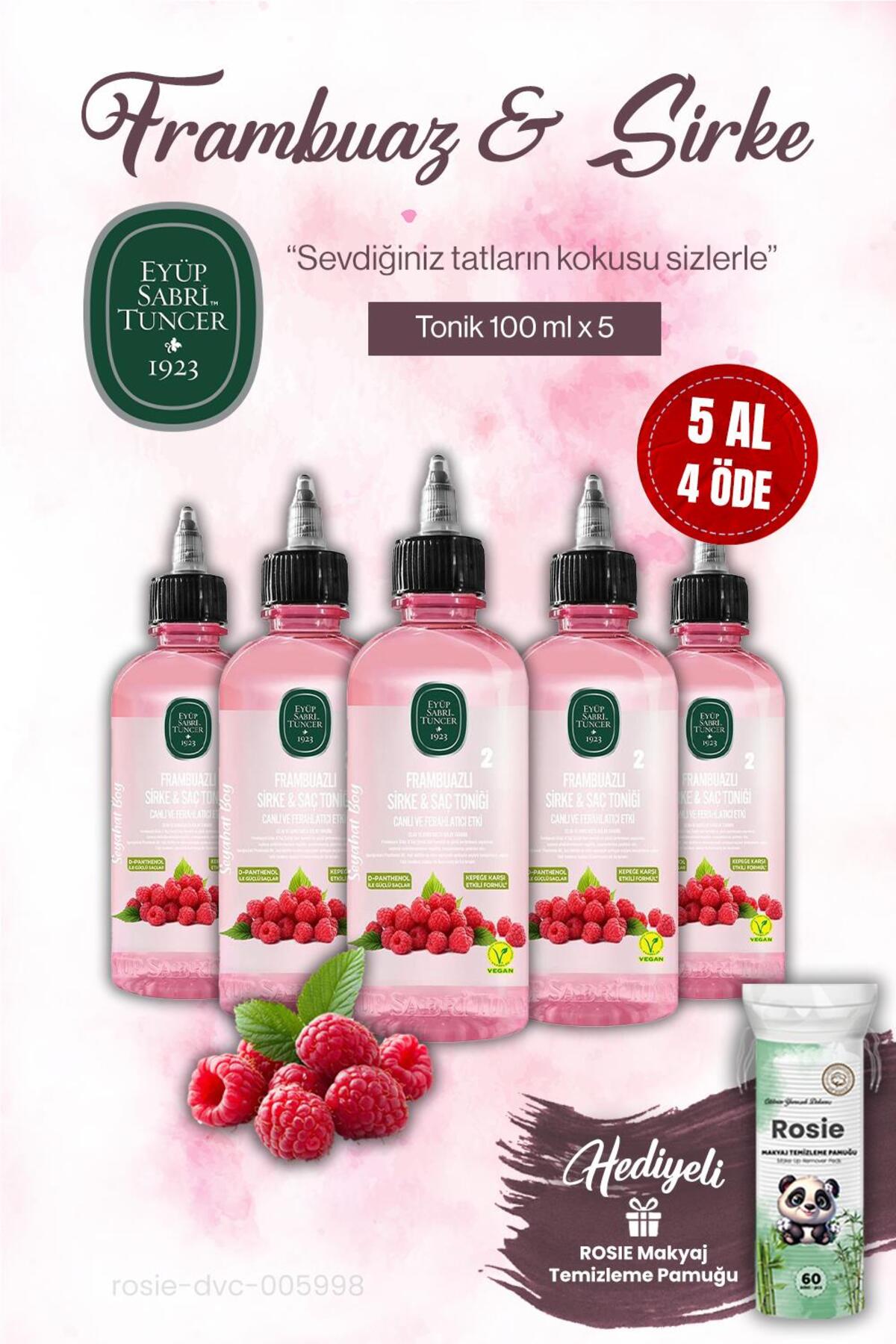 EST 5 AL 4 ÖDE Tonik 100 ml Frambuaz Sirke, ROSIE makyaj pamuğu