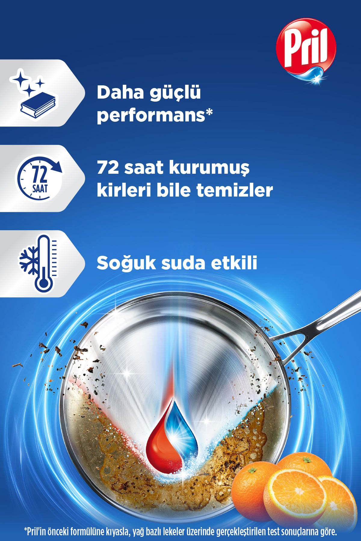 Ultra Güç Sıvı Bulaşık Deterjanı Adana Portakalı 1306 ml Hijyen Soğuk Suda Etkili